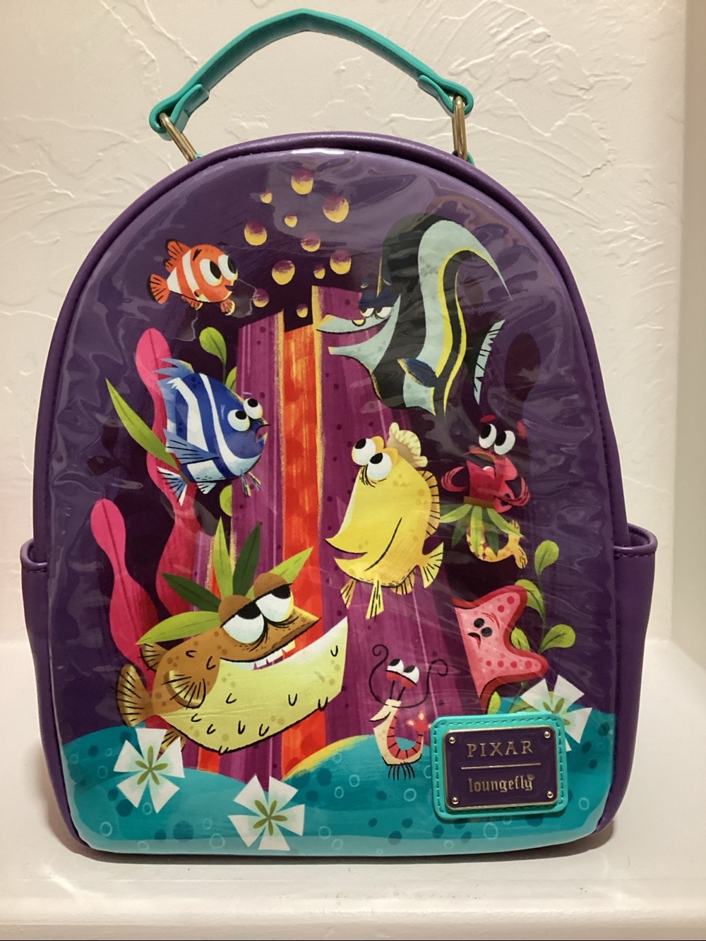 NWOT Loungefly Disney Pixar Finding Nemo The Ring Of Fire Mini Backpack
